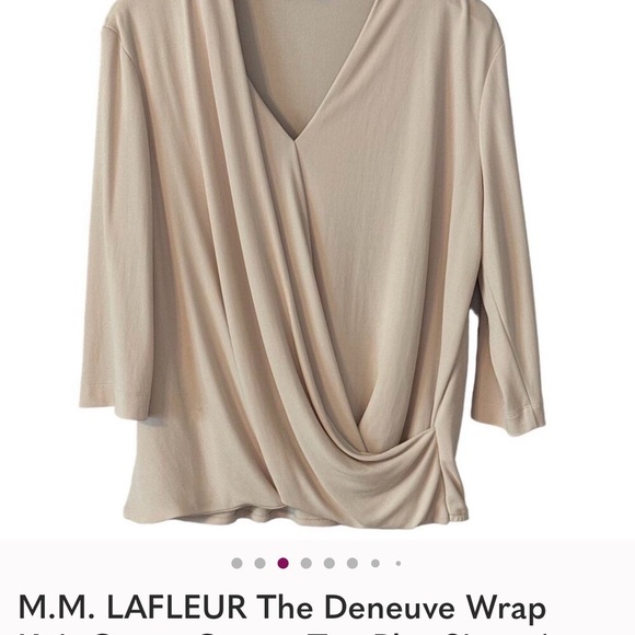 MM Lafleur eggplant Denevue top - Picture 6 of 6